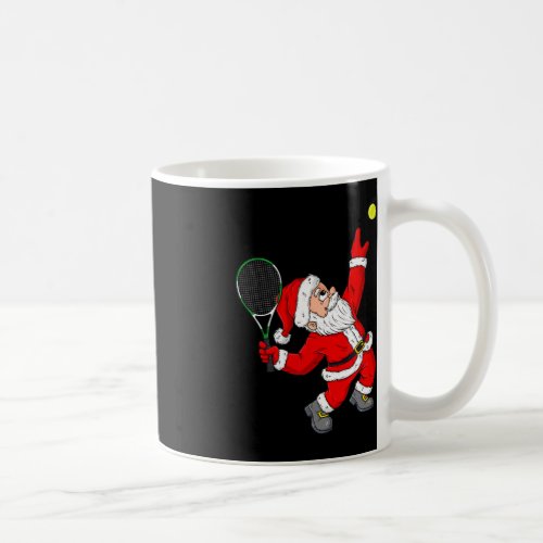 Christmas Santa Claus Tennis Fun Boys Girls Kids T Coffee Mug