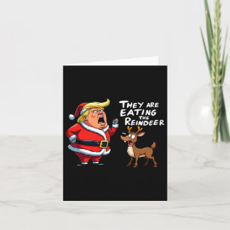 Christmas Santa Claus Trump They Are Eating The Re Card