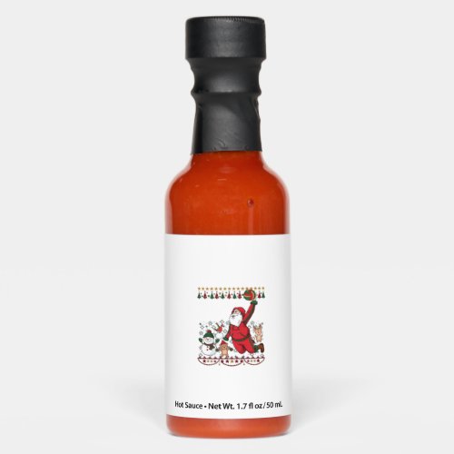 Christmas Santa Claus Volleyball Snowman Reindeer Hot Sauces