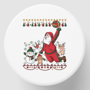 Christmas Santa Claus Volleyball Snowman Reindeer Mini Candle Favors