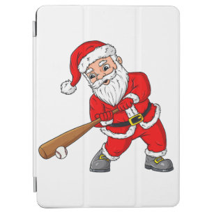 Christmas Santa Claus With Baseball Bat Boys Kids  iPad Air Cover