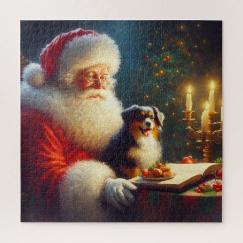 Christmas Santa Claus With Dogs 5 Jigsaw Puzzle