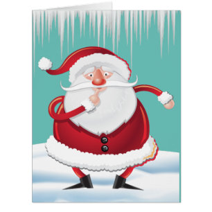 Christmas Santa Claus with Winter Card
