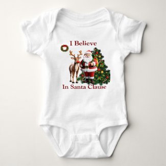 Christmas Santa Clause baby top