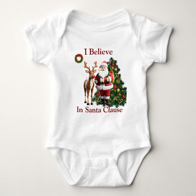Christmas Santa Clause baby top (Front)