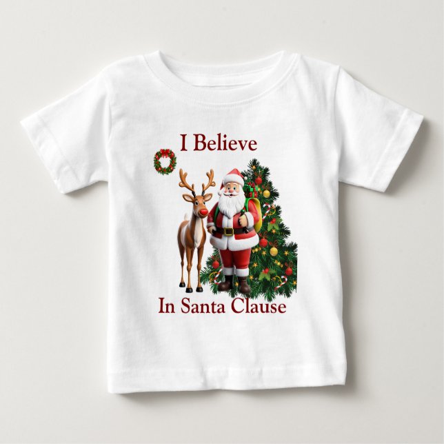 Christmas Santa Clause baby top (Front)