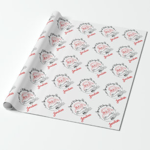 Christmas Santa Clause Delivery North Pole Express Wrapping Paper