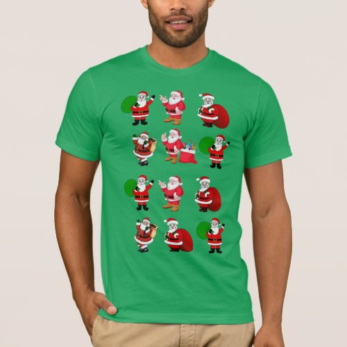 christmas santa collection funny shirt