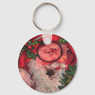 Christmas Santa - Customizable Keychain