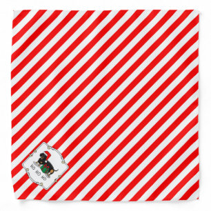 Christmas Santa Dachshund (S black & tan) Cute Bandana