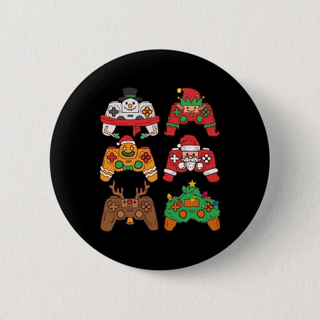Christmas Santa Deer Gaming Controllers Boys Kids  Button (Front)