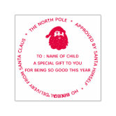 North Pole Christmas Mail Stamp Wood Sign 11x13