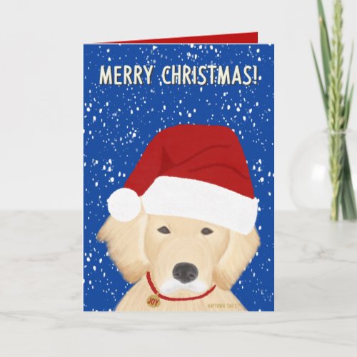 Christmas Santa Dog Greeting Greeting Card
