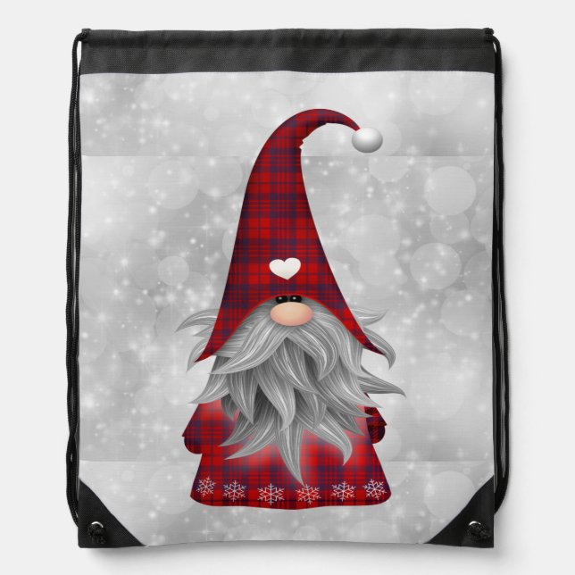 Christmas Santa    Drawstring Bag (Front)