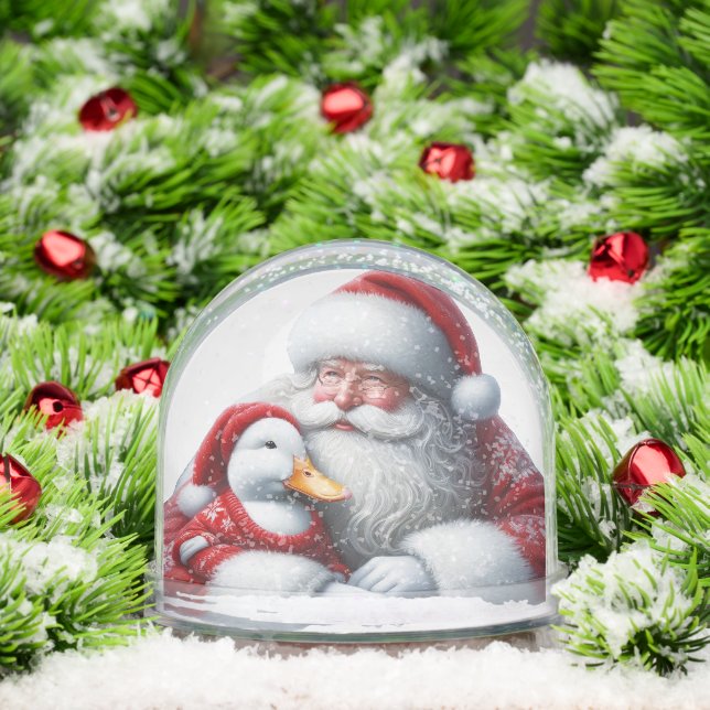 Christmas Santa Duck Snow Globe (Christmas)