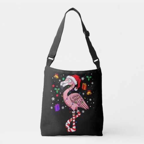 Christmas Santa Flamingo Lover Funny Classic Crossbody Bag