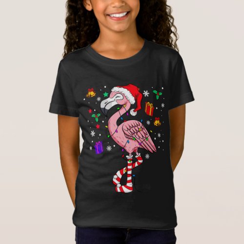 Christmas Santa Flamingo Lover Funny Classic T_Shirt