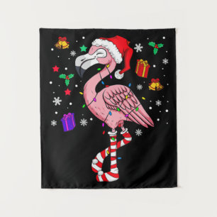 Christmas Santa Flamingo Lover Funny Classic Tapestry
