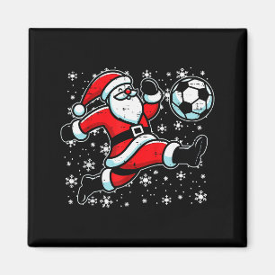Christmas Santa Football Kick Xmas Soccer Men Boys Magnet