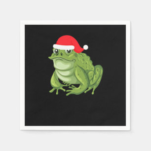 Christmas Santa Frog Napkins