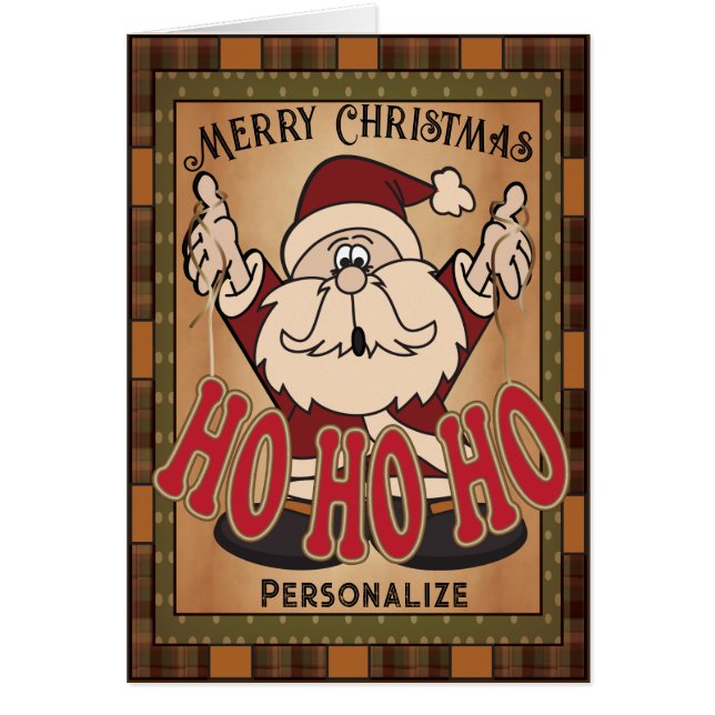 Christmas Santa Fun Cards (Front)