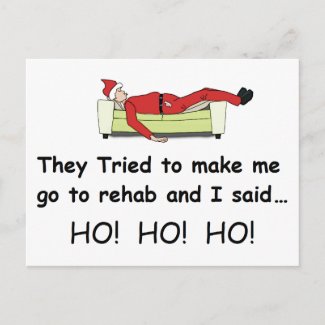 Christmas Santa Funny Holiday Postcard