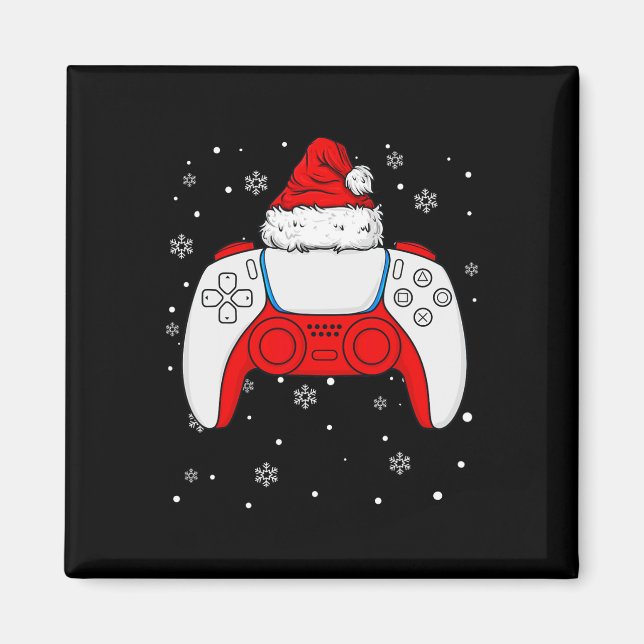 Christmas Santa Gamer Controller Boys Kids Teens G Magnet (Front)