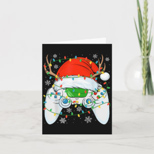 Christmas Santa Gamer Xmas Funny Video Gaming Chri Card