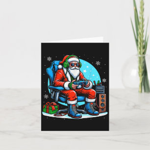 Christmas Santa Gamer Xmas Funny Video Gaming Chri Card