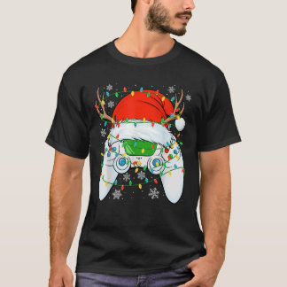 Christmas Santa Gamer Xmas Funny video gaming Chri T-Shirt