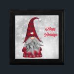 Christmas Santa        Gift Box<br><div class="desc">A cute christmas santa. The background is a silver bokeh pattern.
100% Customizable. Click on the CUSTOMIZE button to add,  move,  delete,  resize or change any of the fonts or graphics.</div>