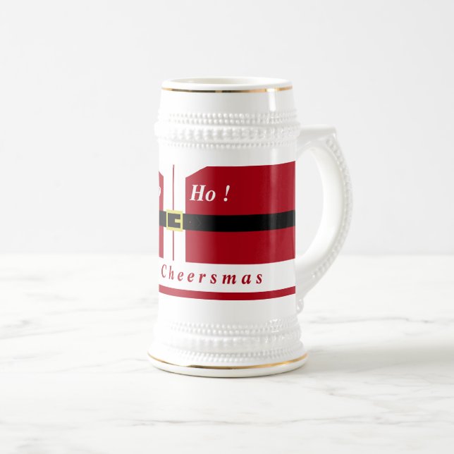Christmas - Santa  - Gift For You - Cheers - Fun Beer Stein (Front Right)