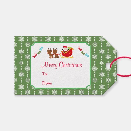 Christmas Santa Gift Tag