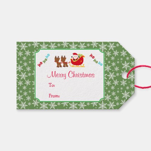 Christmas Santa Gift Tag