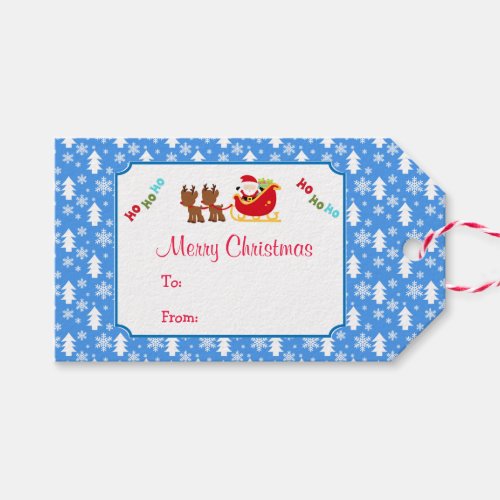 Christmas Santa Gift Tag