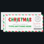 Christmas Santa Gift Voucher Template for kids<br><div class="desc">These DIY gift tickets are perfect for last minute gifts or something you haven't purchased yet.</div>