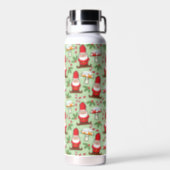 Christmas Santa Gnomes Water Bottle (Back)