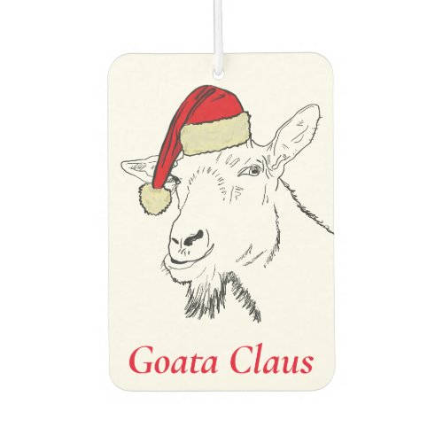 Christmas Santa Goat a claus Air Freshener