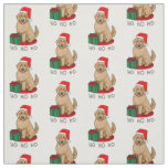 Christmas Santa Goldendoodle (golden red) Dog Cute Fabric