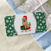 Christmas Santa Goldendoodle (golden red) Dog Cute