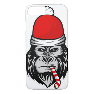 christmas santa gorilla iPhone 8/7 case