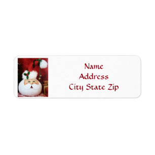 ***CHRISTMAS SANTA GOURD*** RETURN ADDRESS LABELS