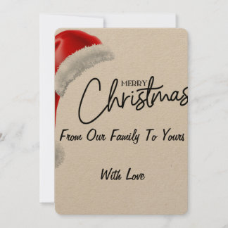 CHRISTMAS SANTA GREETING CARD