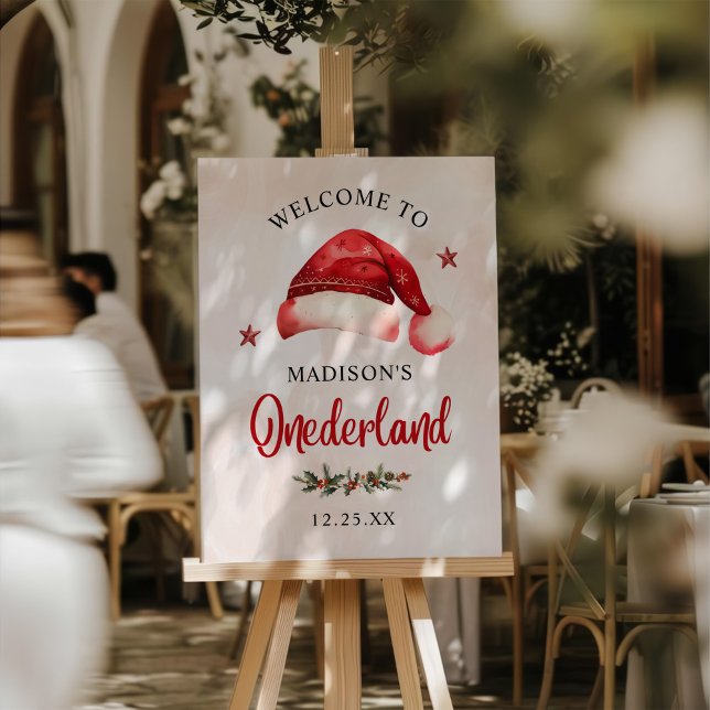 Christmas Santa Hat Birthday Party Foam Board (Creator Uploaded)