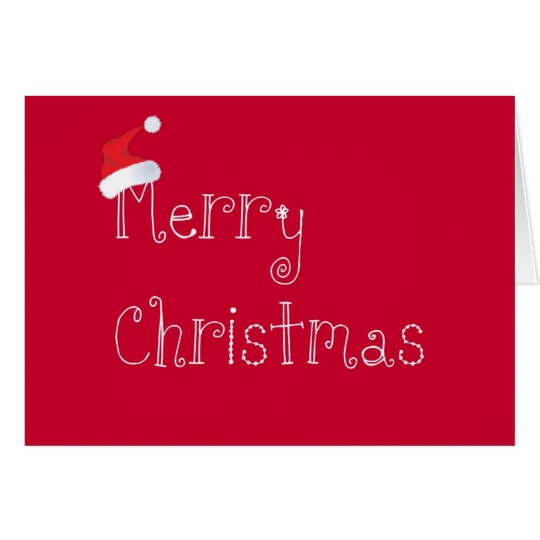 Christmas Santa Hat Card