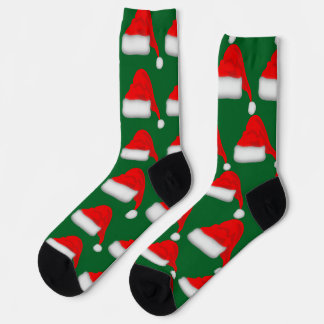 Christmas Santa Hat Design Socks