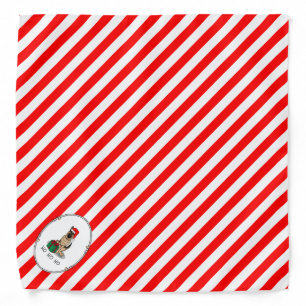 Christmas Santa Hat German Shepherd Dog Cute Bandana