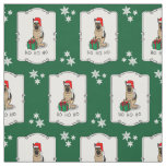 Christmas Santa Hat German Shepherd Dog Cute Fabric