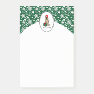 Christmas Santa Hat German Shepherd Dog Cute Post-it Notes