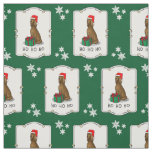 Christmas Santa Hat Irish Setter Dog (red 1) Cute Fabric